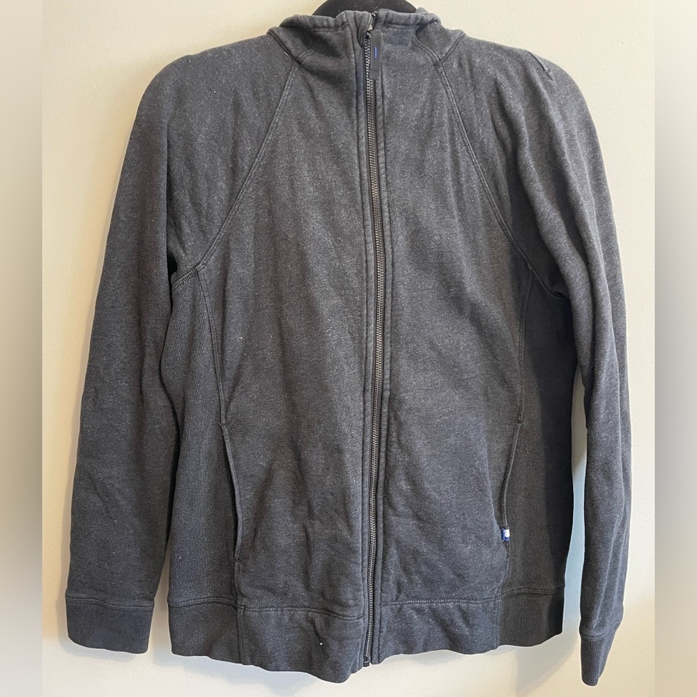 KIT AND ACE - heavyweight full-zip hoodie.size medium , charcoal